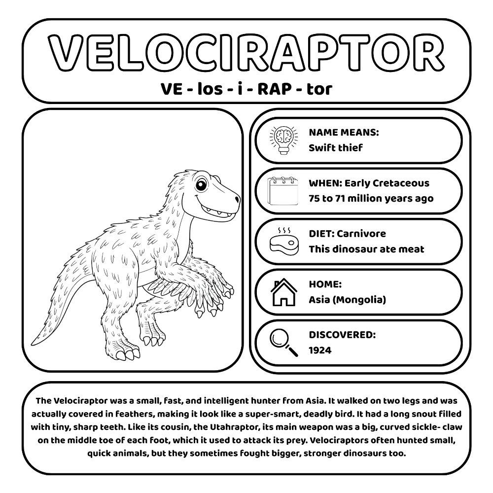 Velociraptor page