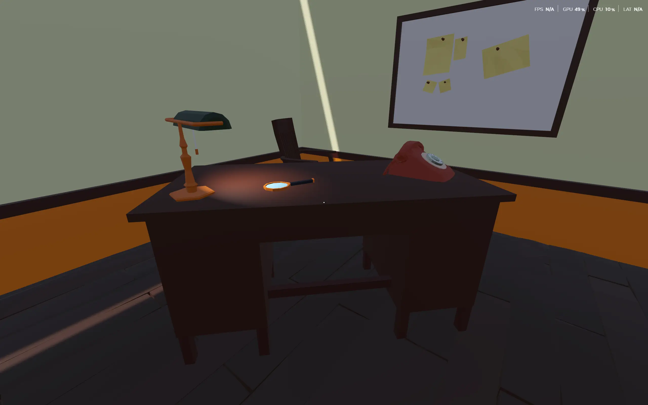 Detective office in colour