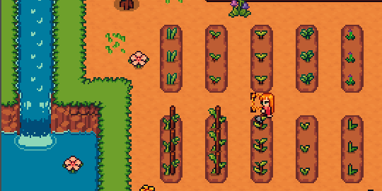 Tilling the farmland